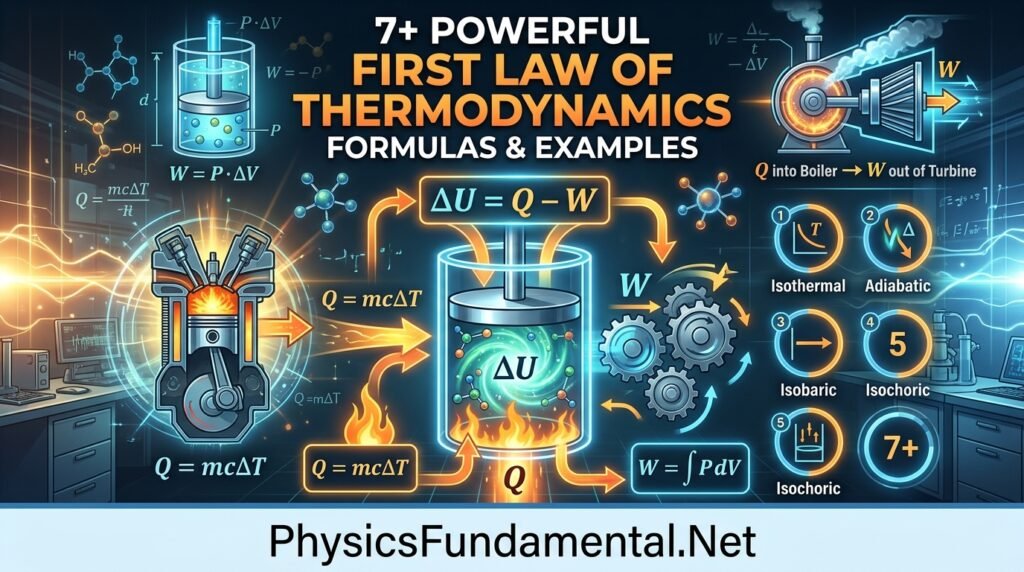 7+ Powerful First Law of Thermodynamics Formulas & Examples