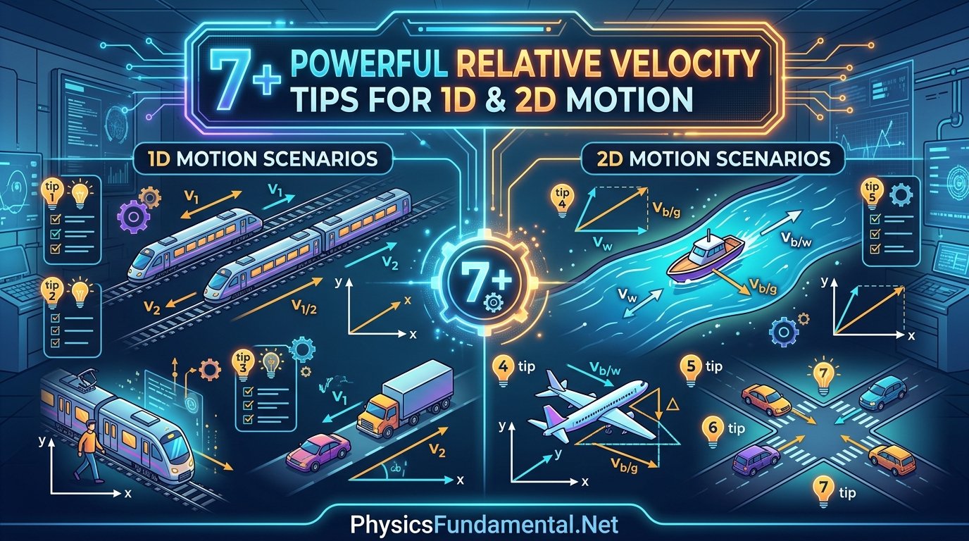 7+ Powerful Relative Velocity Tips for 1D & 2D Motion
