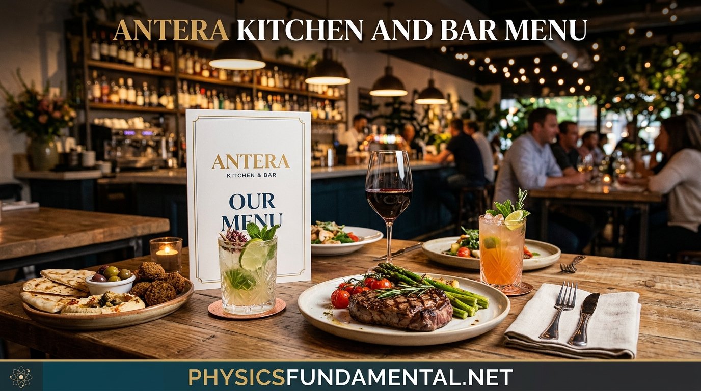Antera Kitchen and Bar Menu 2026 Prices, Best Dishes & Locations