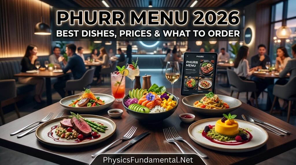 Phurr Menu 2026 Best Dishes, Prices & What to Order